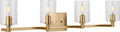 Fullton Four Light Wall / Bath Satin Brass