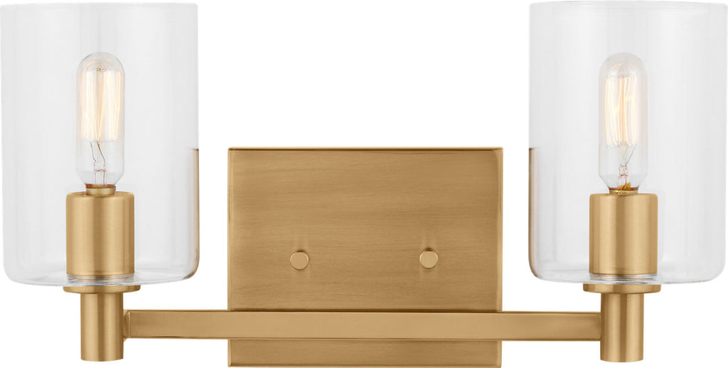 Fullton Two Light Wall / Bath Satin Brass