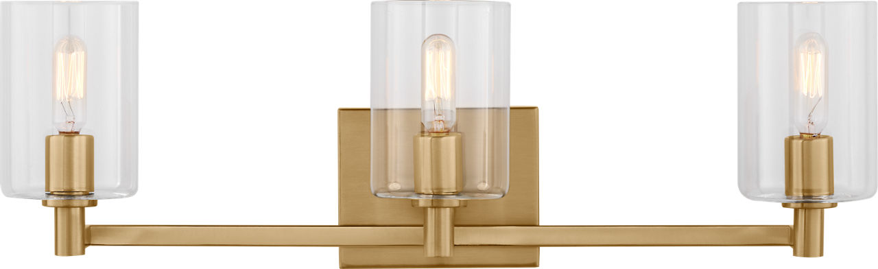Fullton Three Light Wall / Bath Satin Brass