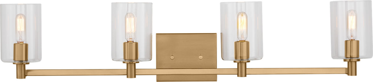 Fullton Four Light Wall / Bath Satin Brass