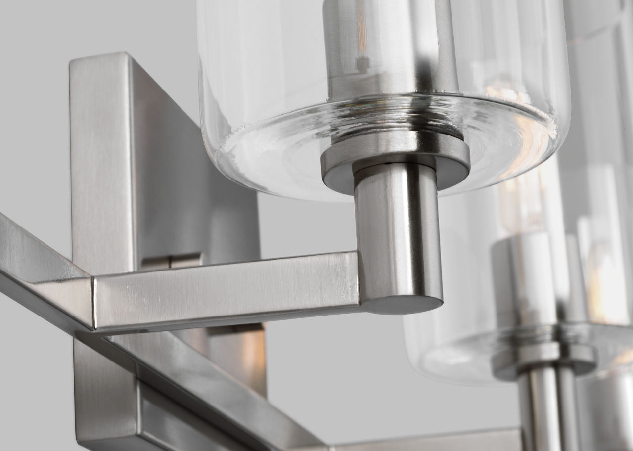 Fullton Four Light Wall / Bath Brushed Nickel Bulbs Included