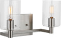 Fullton Two Light Wall / Bath Brushed Nickel Bulbs Included