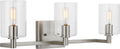Fullton Three Light Wall / Bath Brushed Nickel