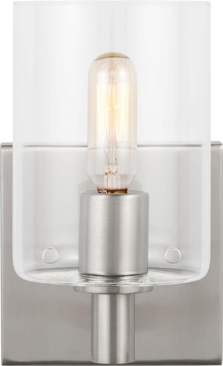 Fullton One Light Wall / Bath Sconce Brushed Nickel Bulbs Included