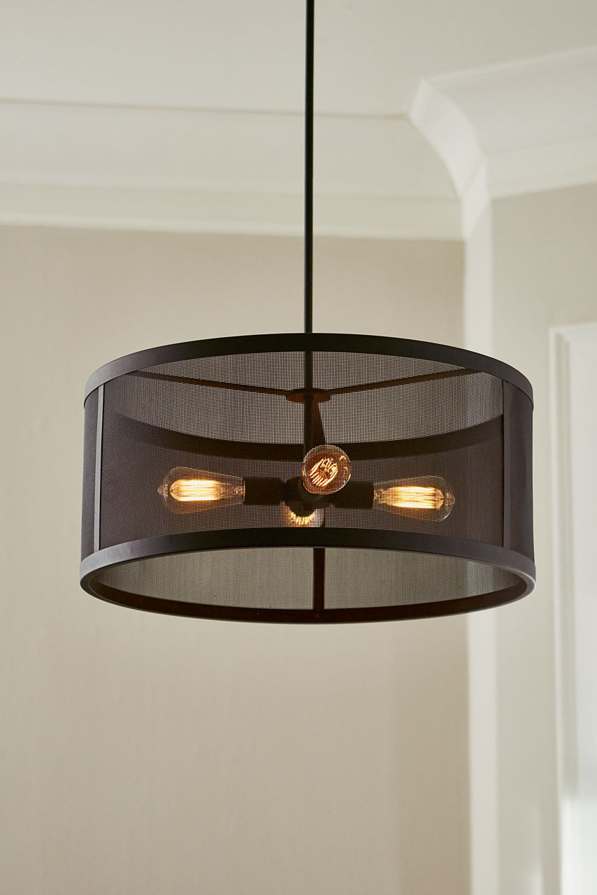 Gereon Four Light Pendant | Black