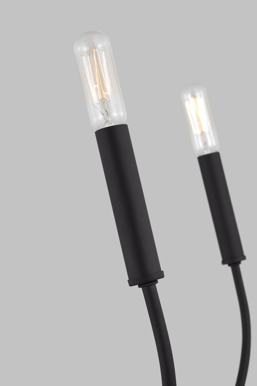 Greenwich 5-Light Chandelier | Midnight Black Bulb(s) Included