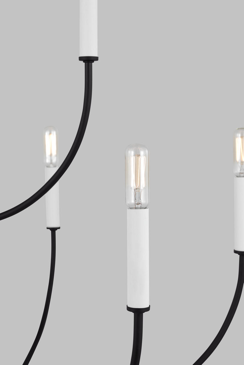 Greenwich 9-Light Chandelier | Midnight Black Bulb(s) Not Included