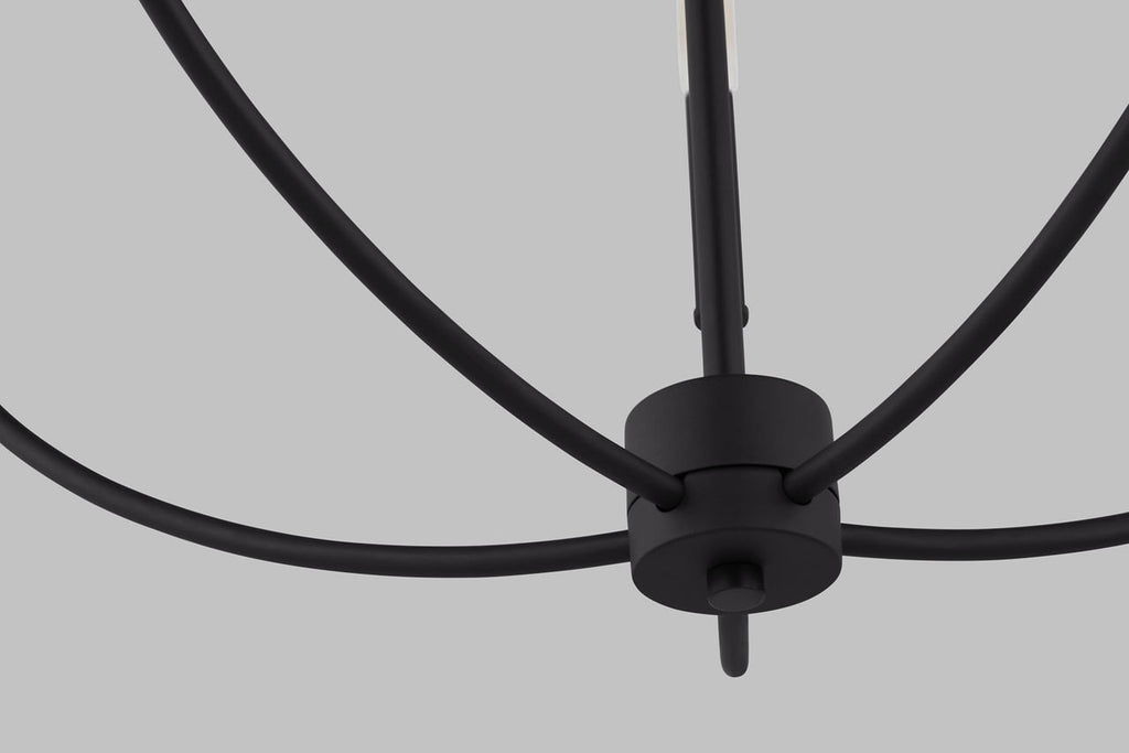 Greenwich 5-Light Chandelier | Midnight Black Bulb(s) Not Included