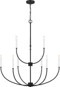 Greenwich 9-Light Chandelier | Midnight Black Bulb(s) Not Included