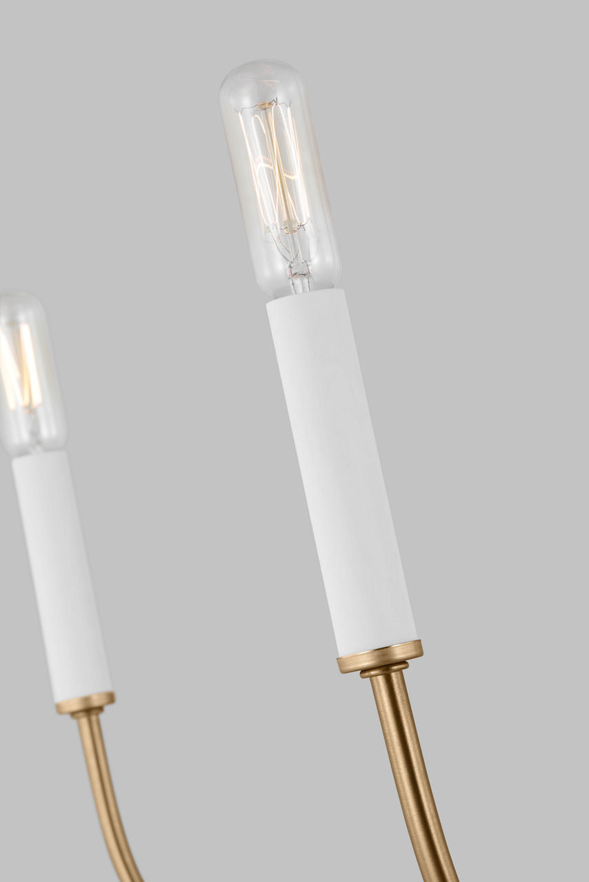 Greenwich 5-Light Chandelier | Satin Brass Bulb(s) Not Included