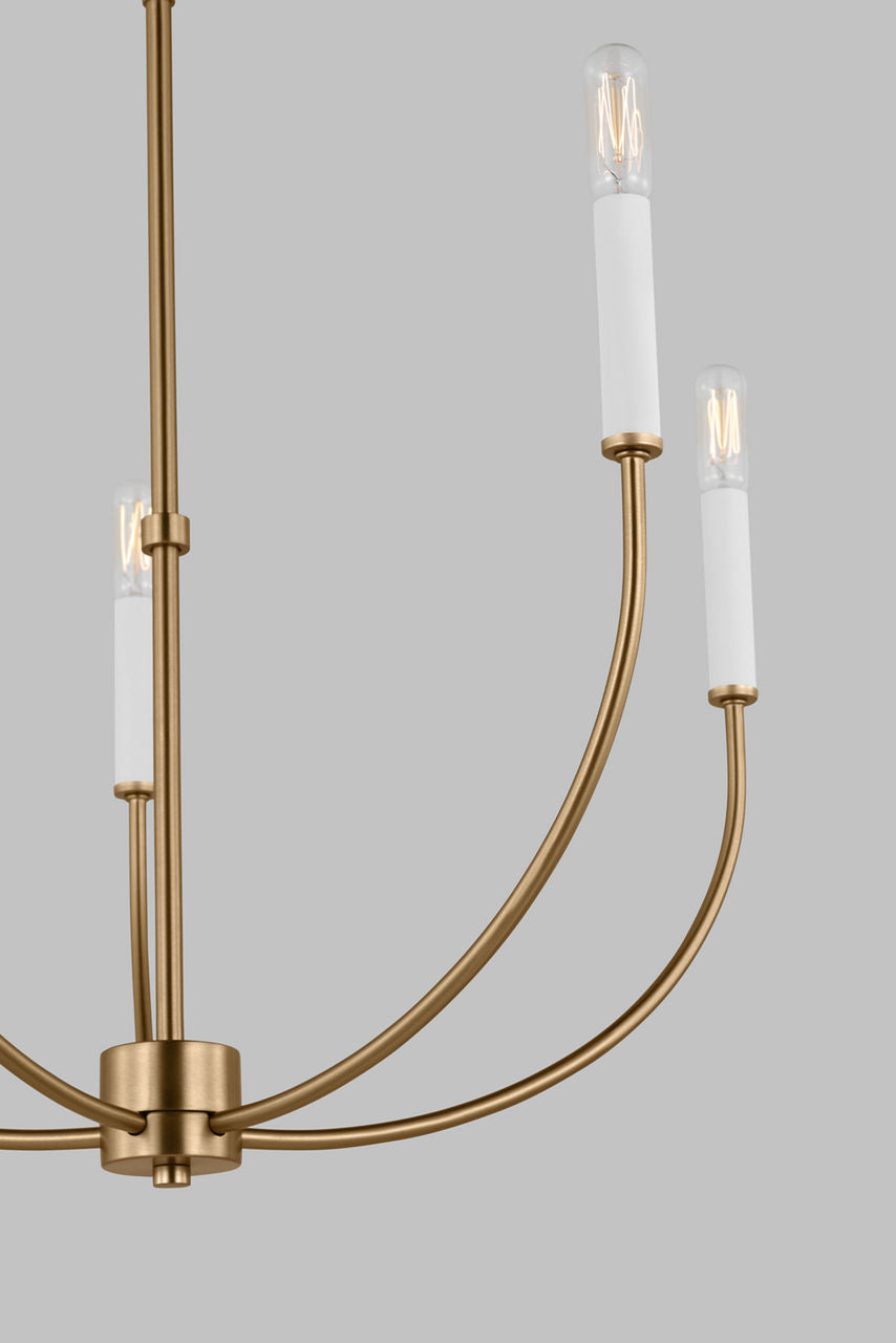 Greenwich 5-Light Chandelier | Satin Brass Bulb(s) Not Included