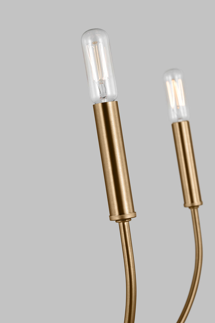 Greenwich 5-Light Chandelier | Satin Brass Bulb(s) Not Included