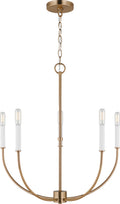 Greenwich 5-Light Chandelier | Satin Brass Bulb(s) Not Included