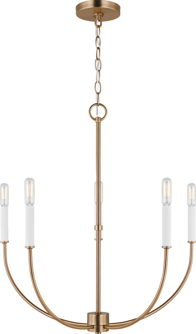 Greenwich 5-Light Chandelier | Satin Brass Bulb(s) Included