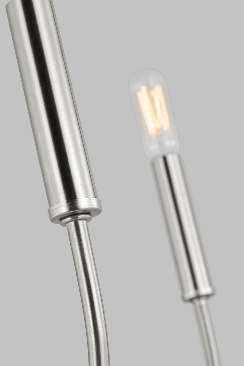 Greenwich 5-Light Chandelier | Brushed Nickel Bulb(s) Included