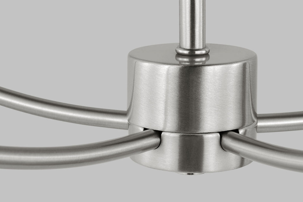 Greenwich 5-Light Chandelier | Brushed Nickel Bulb(s) Included