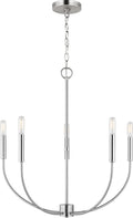 Greenwich 5-Light Chandelier | Brushed Nickel Bulb(s) Included