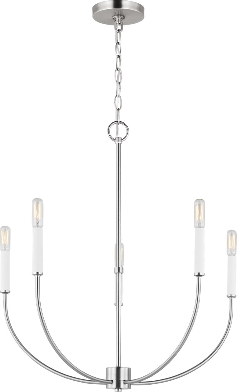 Greenwich 5-Light Chandelier | Brushed Nickel Bulb(s) Not Included