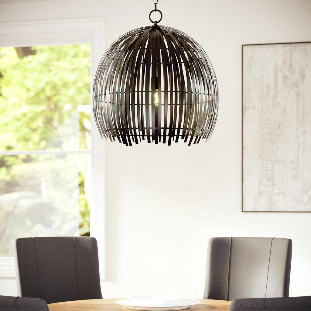 Hanalei Large Pendant | Midnight Black Bulb(s) Not Included