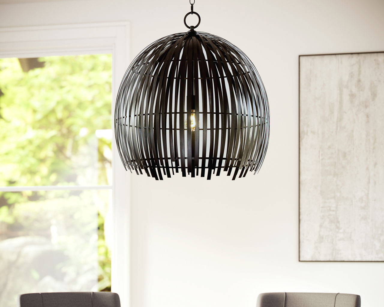 Hanalei Large Pendant | Midnight Black Bulb(s) Not Included