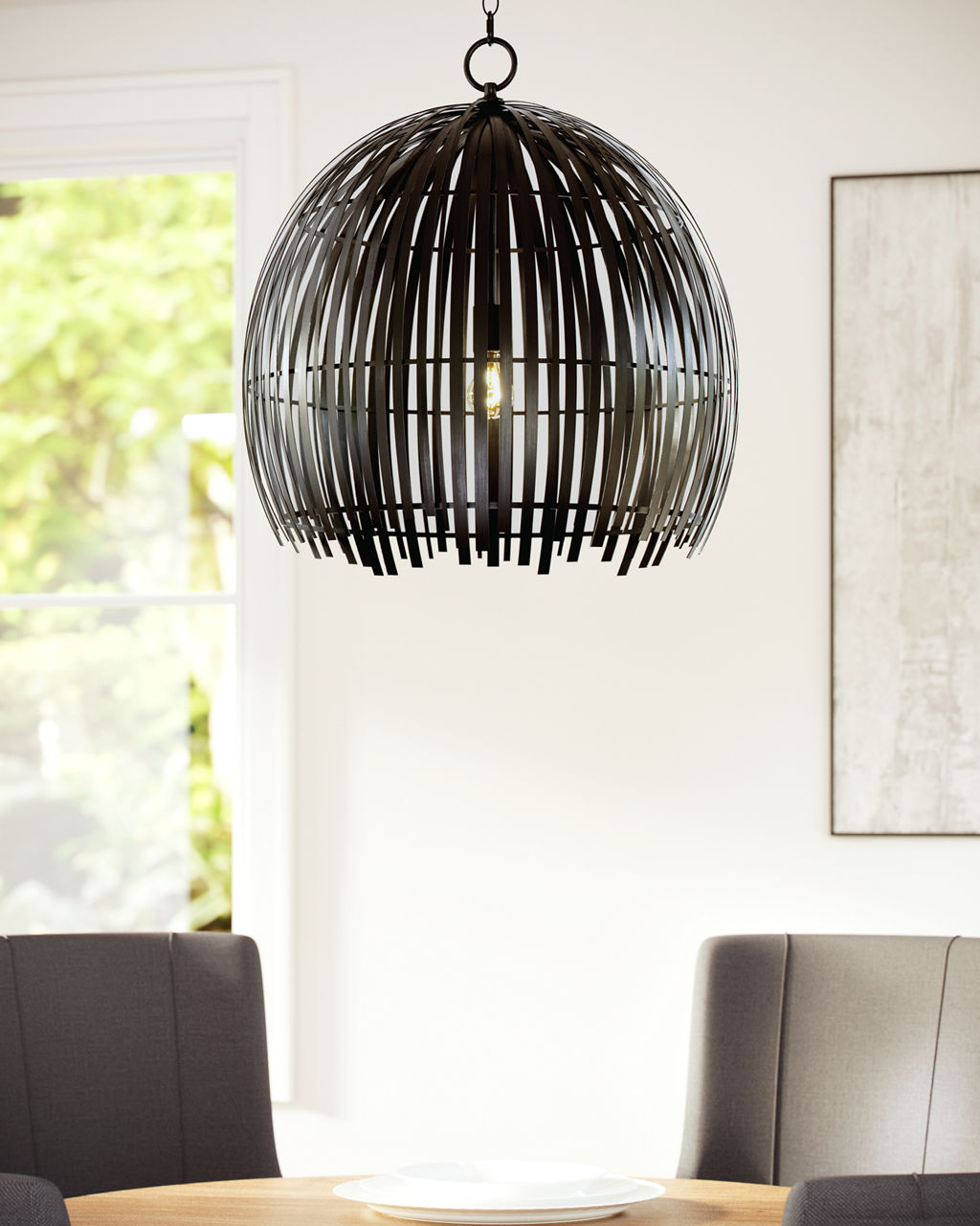 Hanalei Large Pendant | Midnight Black Bulb(s) Not Included