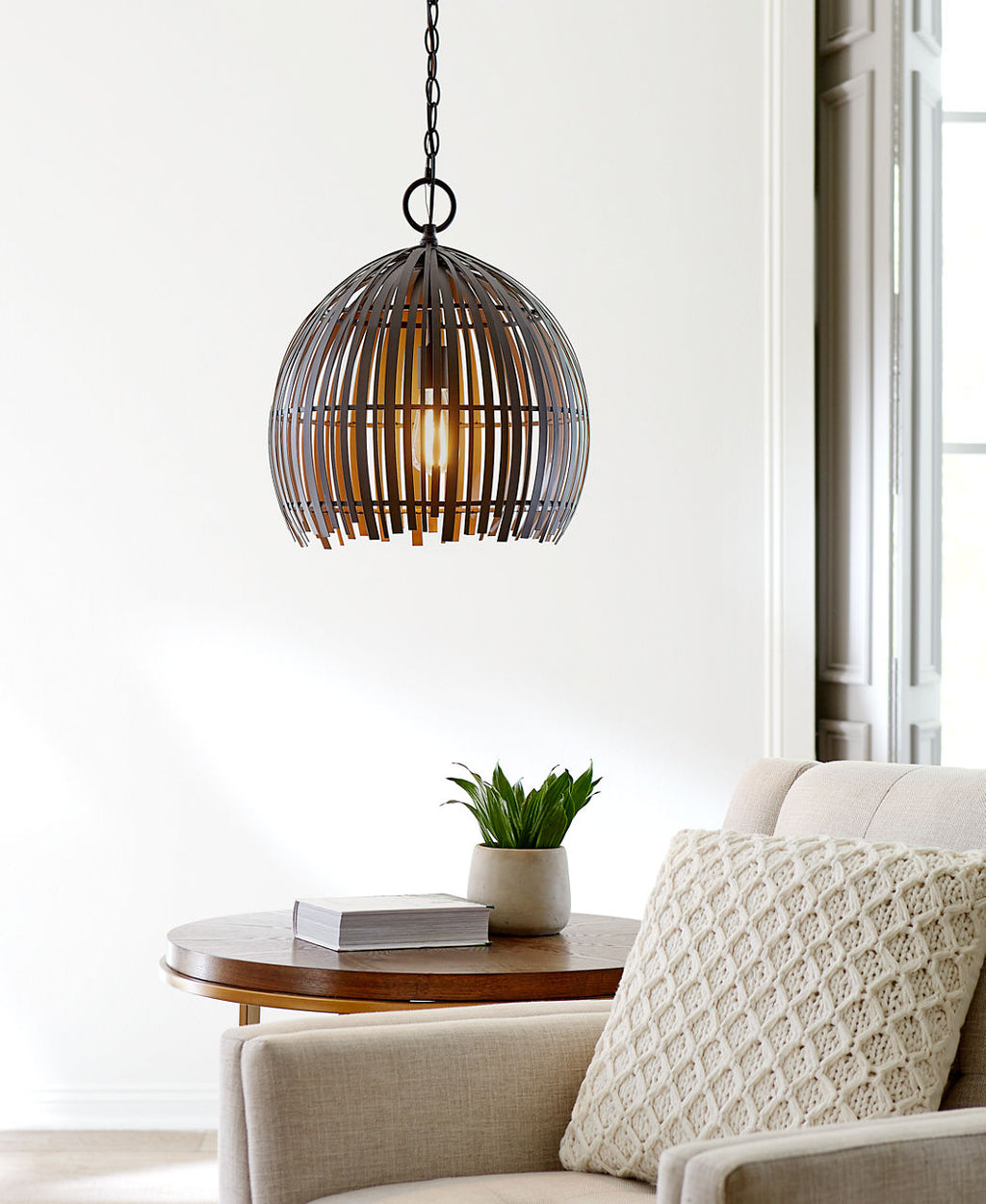 Hanalei Medium Pendant | Midnight Black Bulb(s) Not Included