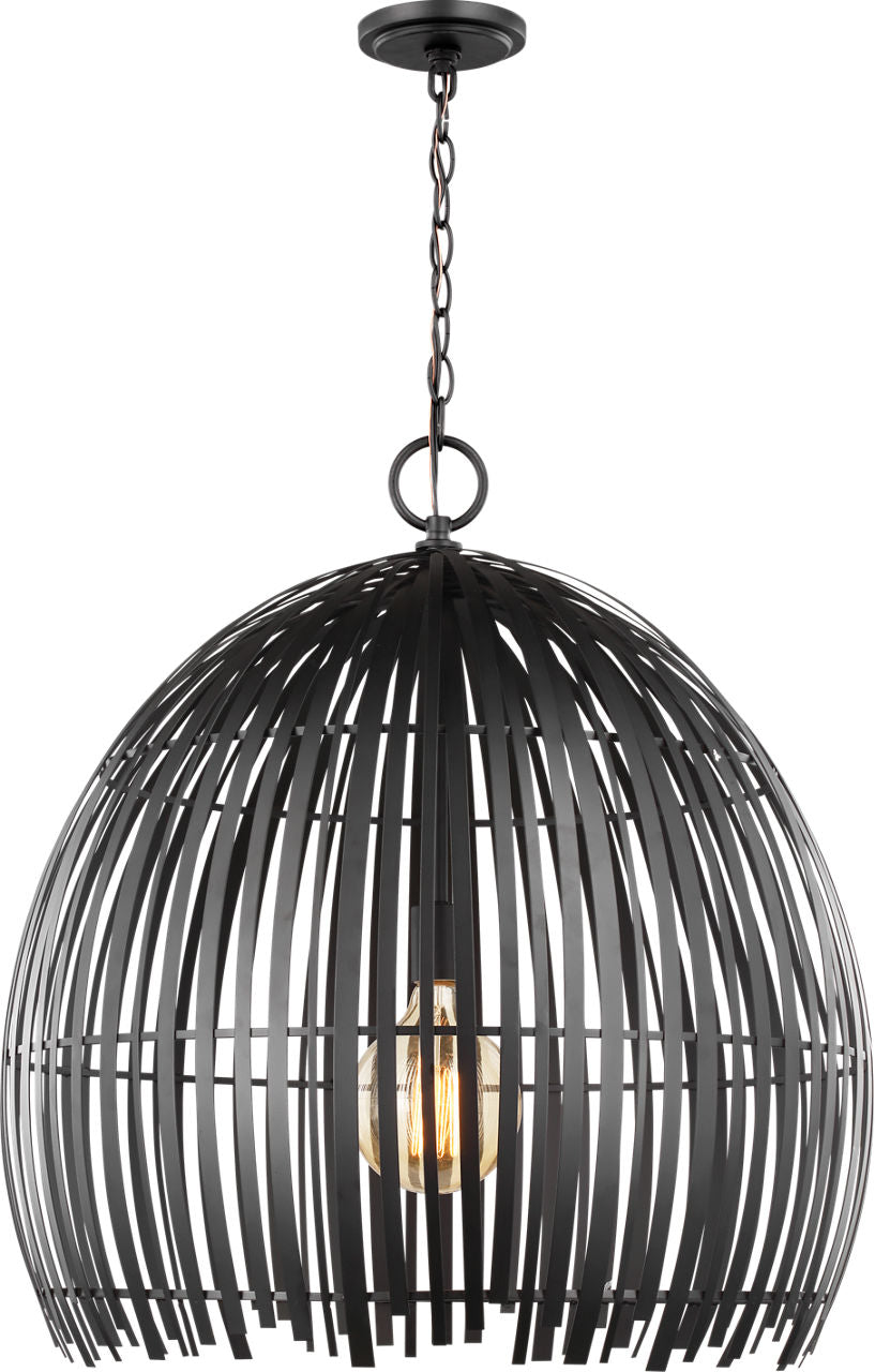 Hanalei Large Pendant | Midnight Black Bulb(s) Not Included