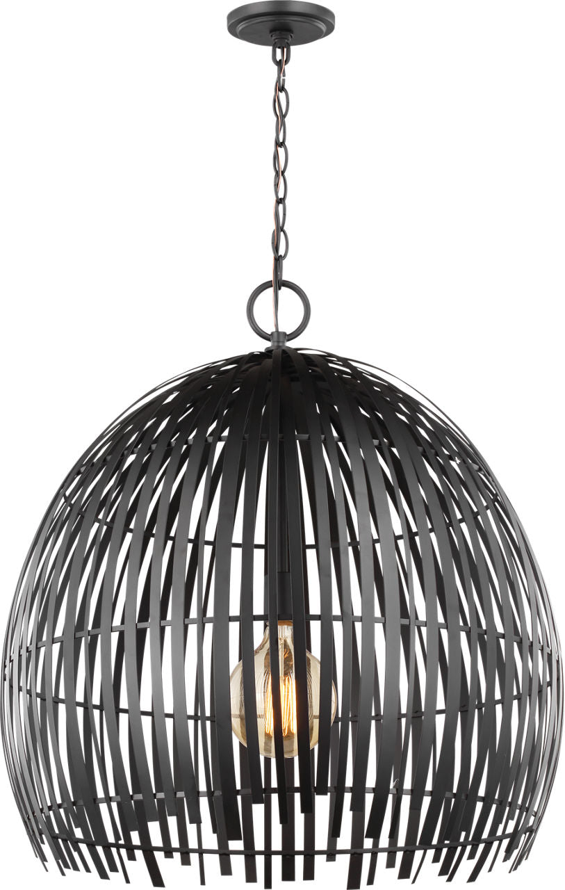 Hanalei Large Pendant | Midnight Black Bulb(s) Not Included