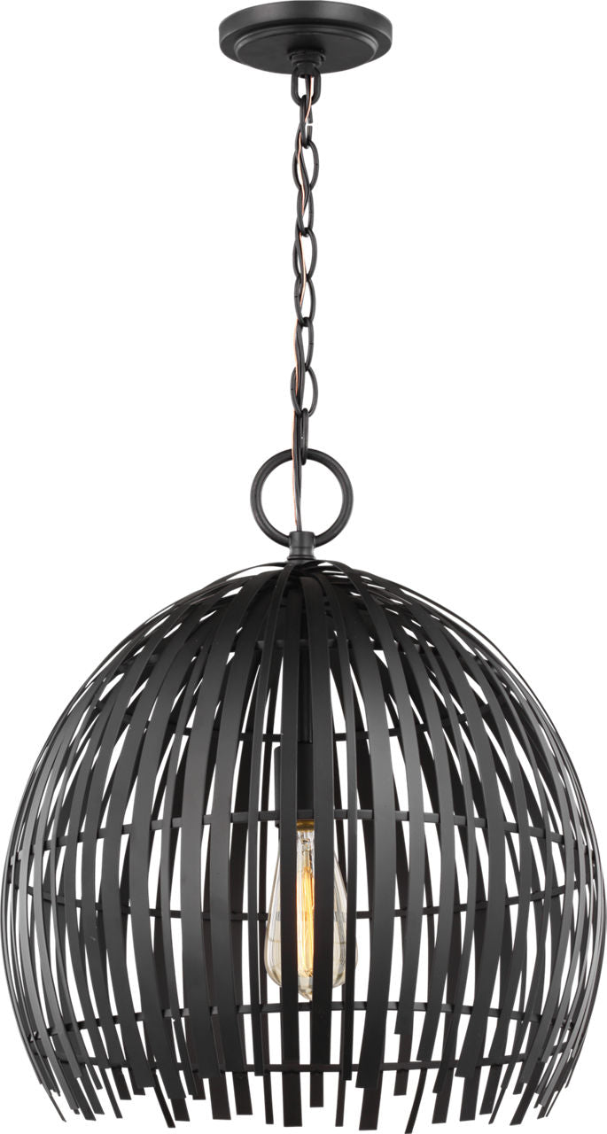 Hanalei Medium Pendant | Midnight Black Bulb(s) Not Included