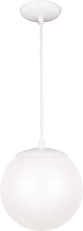 Leo Hanging Globe Small Pendant | White | Smooth White Glass Bulb(s) Included
