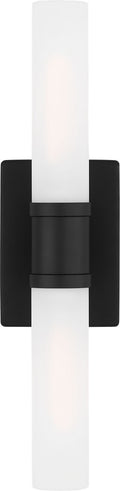 Keaton Medium Two Light Wall / Bath Midnight Black