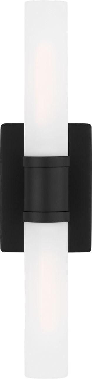 Keaton Medium Two Light Wall / Bath Midnight Black