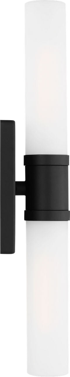 Keaton Medium Two Light Wall / Bath Midnight Black