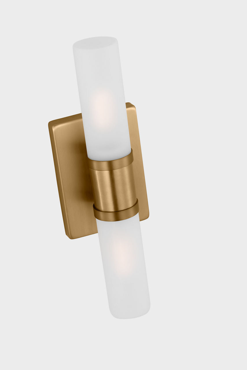 Keaton Small Two Light Wall / Bath Satin Brass