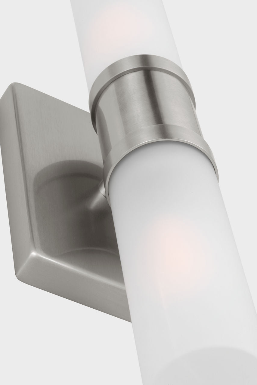 Keaton Small Two Light Wall / Bath Brushed Nickel