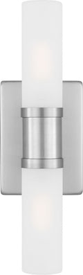 Keaton Small Two Light Wall / Bath Brushed Nickel