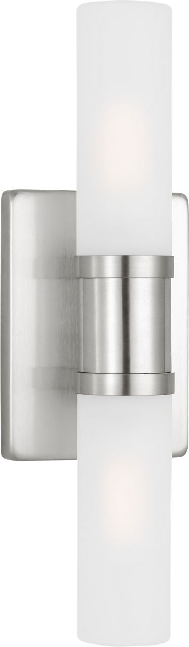 Keaton Small Two Light Wall / Bath Brushed Nickel