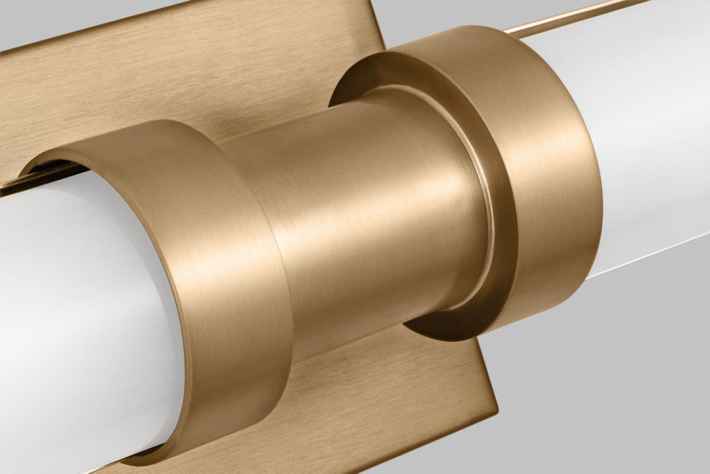 Kiel Small LED Wall / Bath Satin Brass Bulbs Inc
