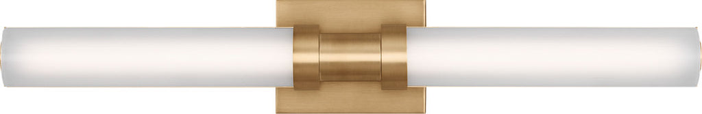Kiel Medium LED Wall / Bath Satin Brass Bulbs Inc