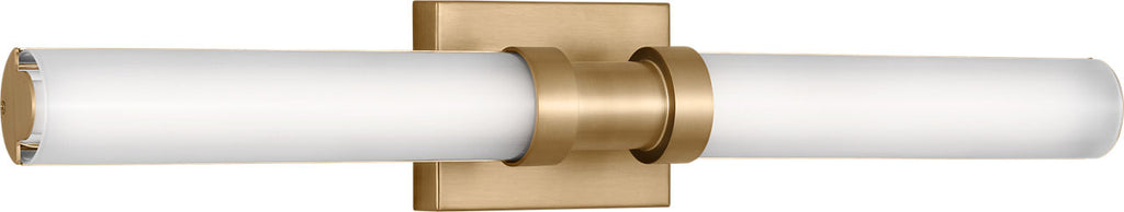 Kiel Medium LED Wall / Bath Satin Brass Bulbs Inc