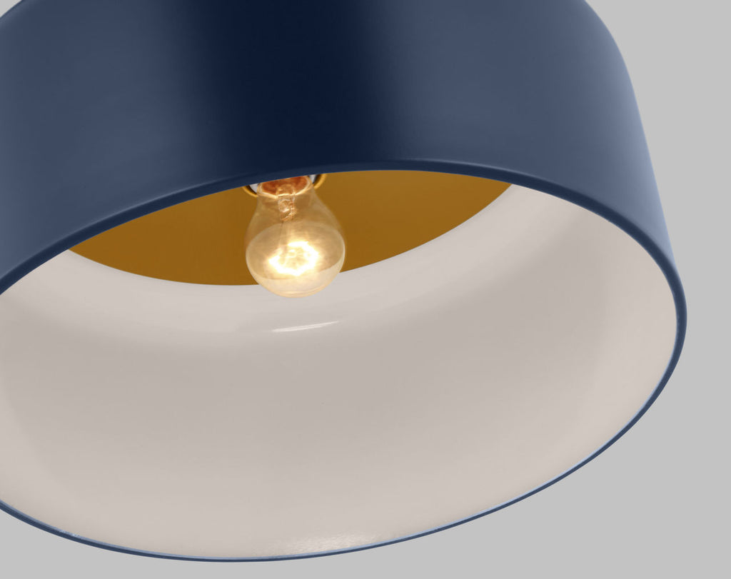 Malone Large Flush Mount Navy