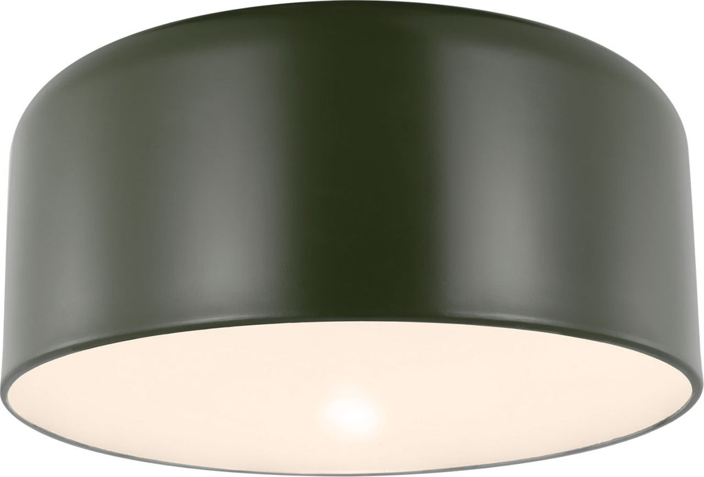 Malone Large Flush Mount Olive Bulbs Included