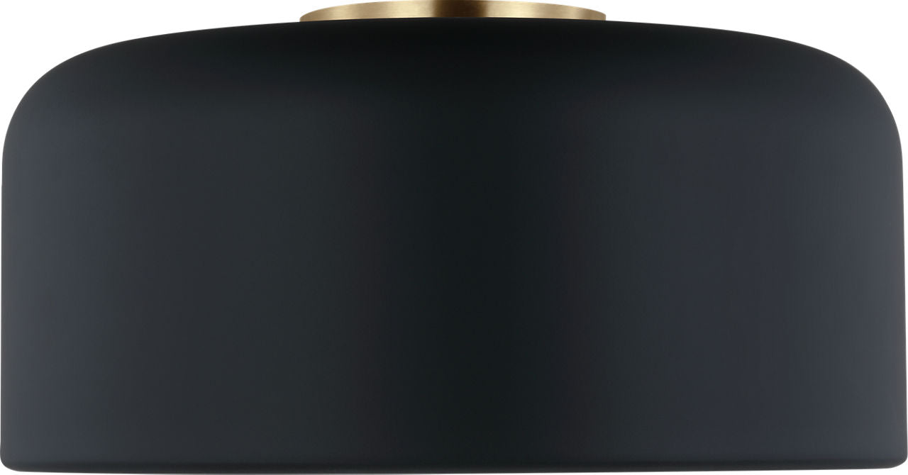 Malone Medium Flush Mount Midnight Black