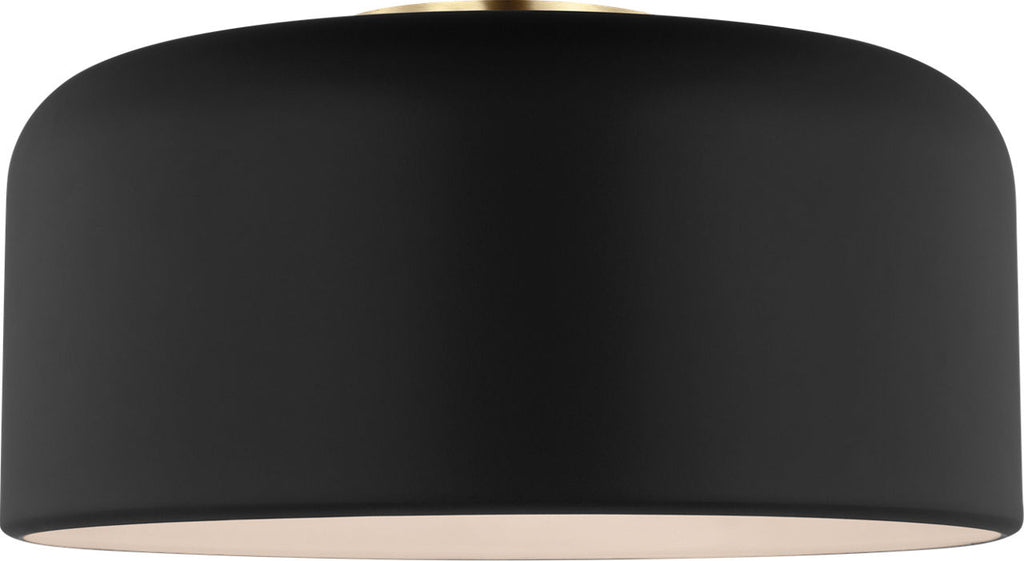 Malone Medium Flush Mount Midnight Black