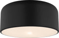 Malone Medium Flush Mount Midnight Black
