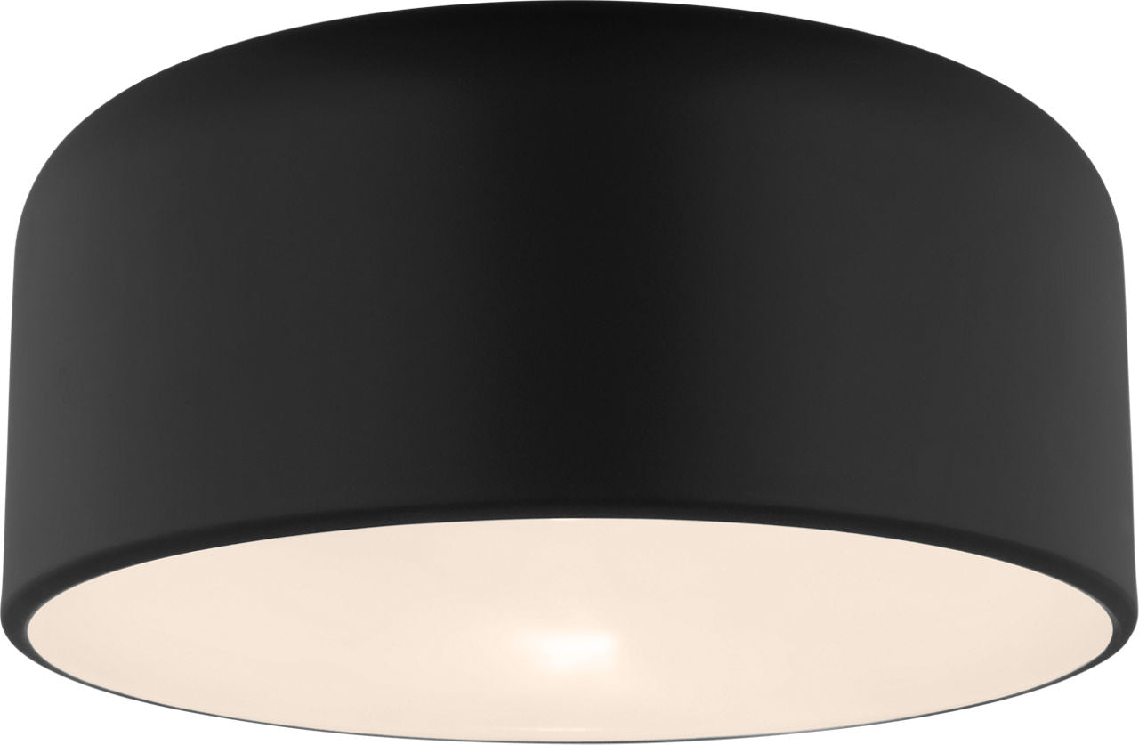 Malone Medium Flush Mount Midnight Black