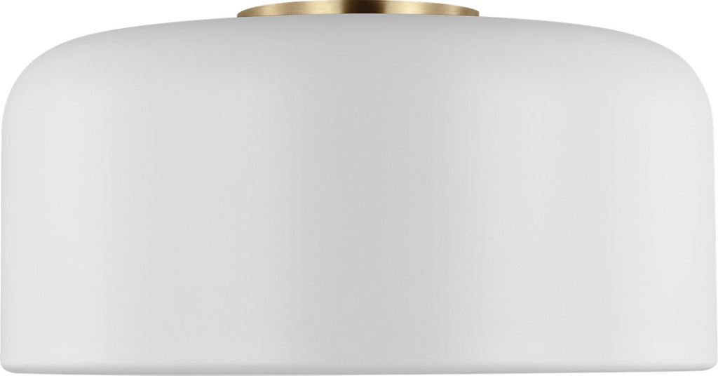 Malone Medium Flush Mount Matte White Bulbs Included