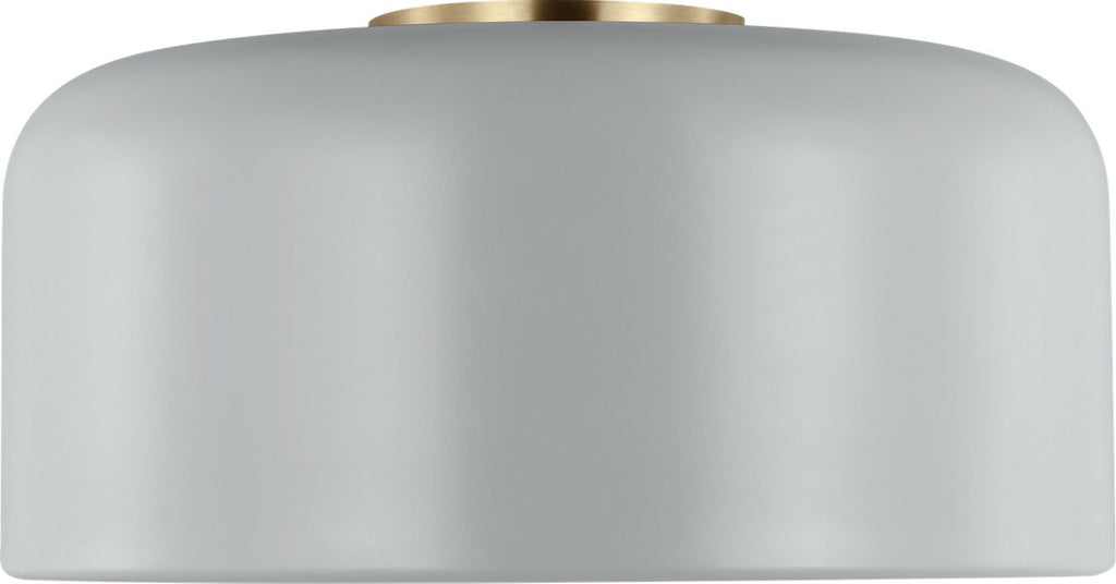 Malone Medium Flush Mount Matte Grey Bulbs Inc