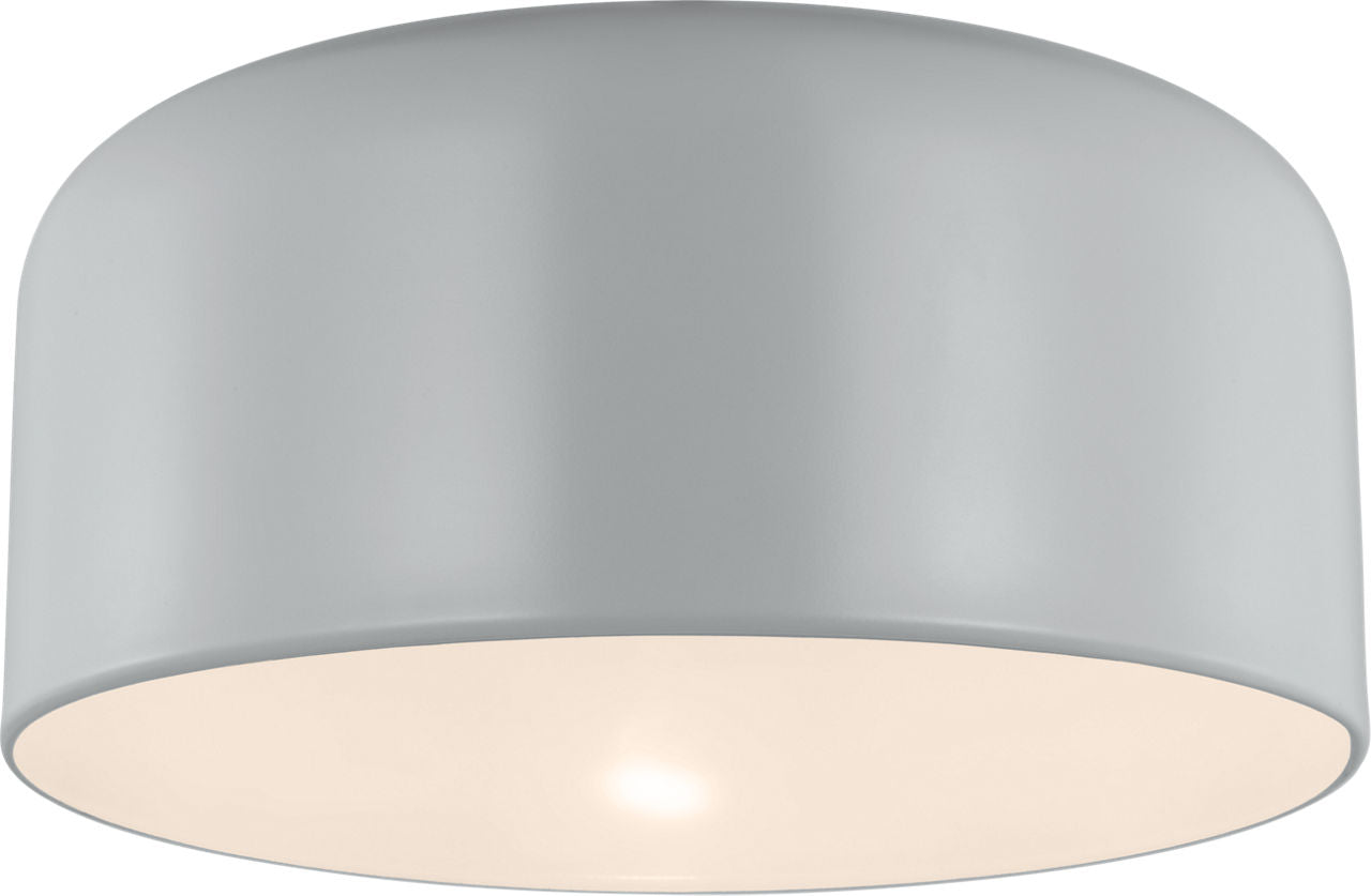 Malone Medium Flush Mount Matte Grey