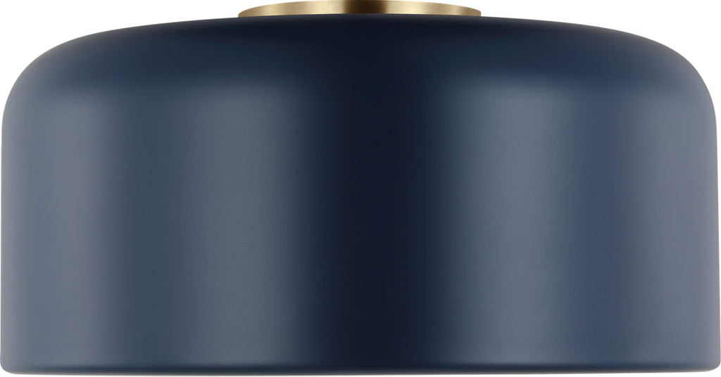 Malone Medium Flush Mount Navy Bulbs Inc